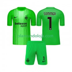 Camisola Inter de Milão Yann Sommer 1 Guarda-redes Criança Equipamento Terceiro 2025-2026 Manga Curta